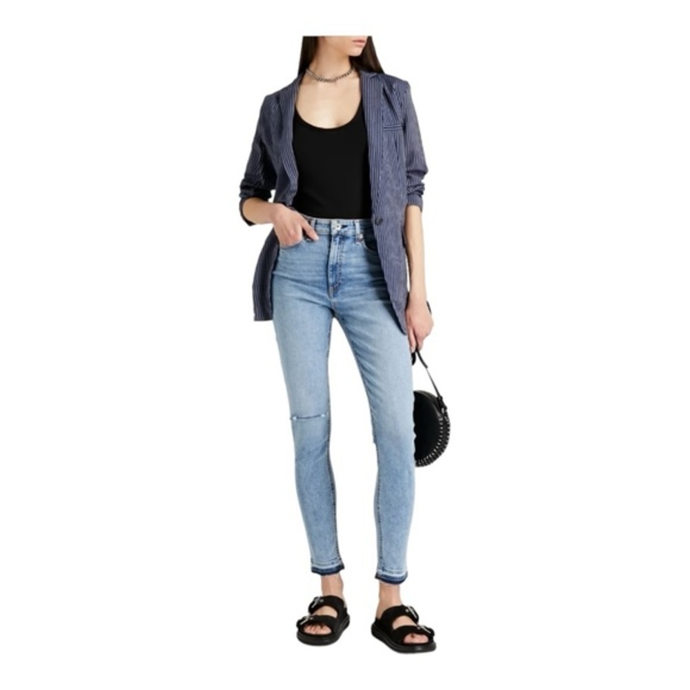 Rag & Bone Nina Distressed High Rise Skinny Jeans NWT Size 28